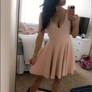Blush cocktail dress